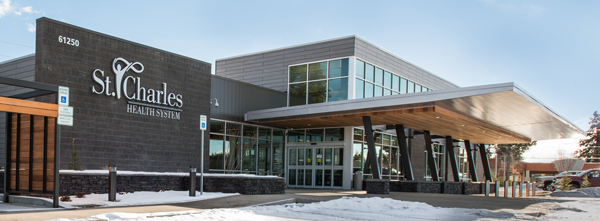 Exterior shot of the family care building at Bend South location