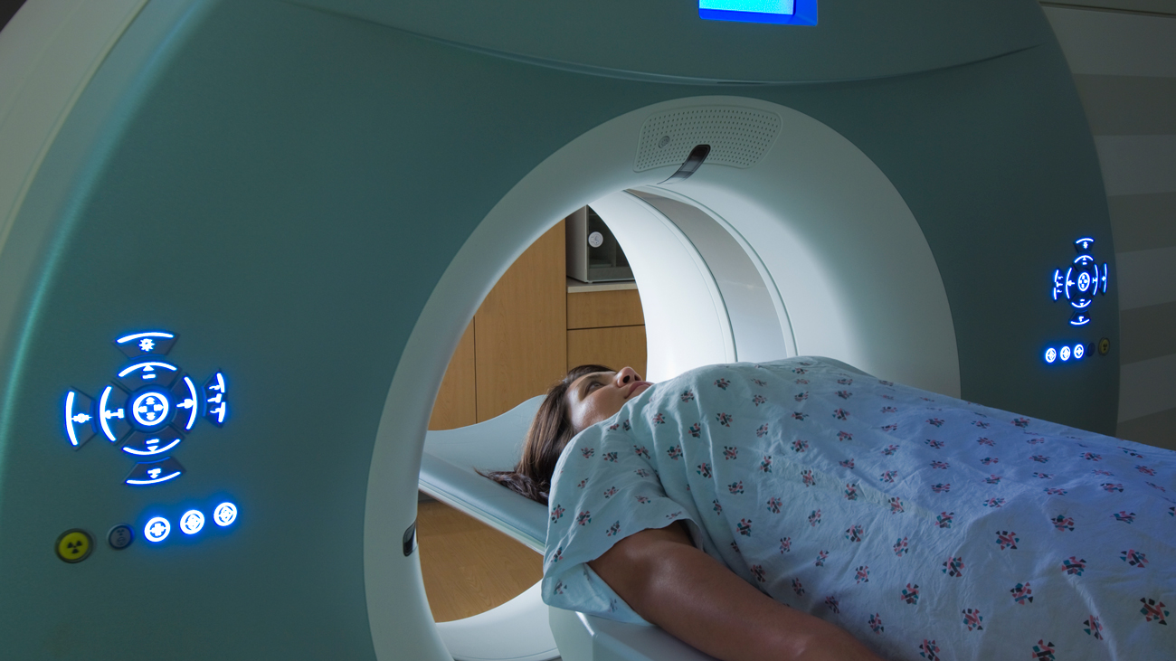 woman getting CT Scan