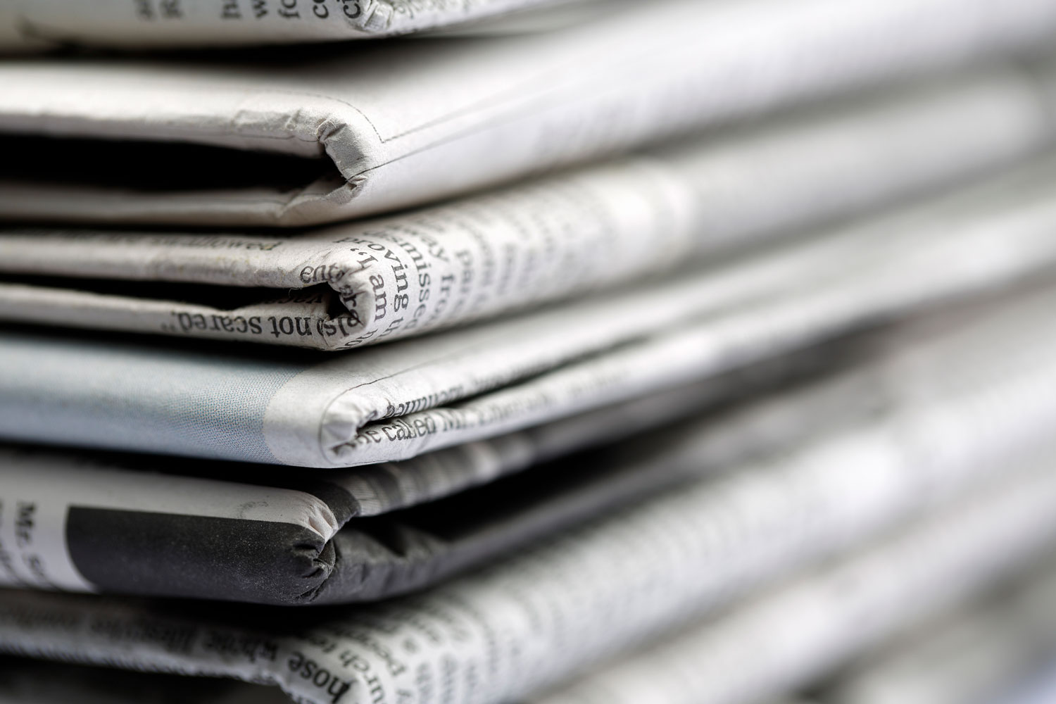 Stack of newspapers