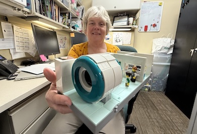 Jeri Young and a LEGO MRI scanner