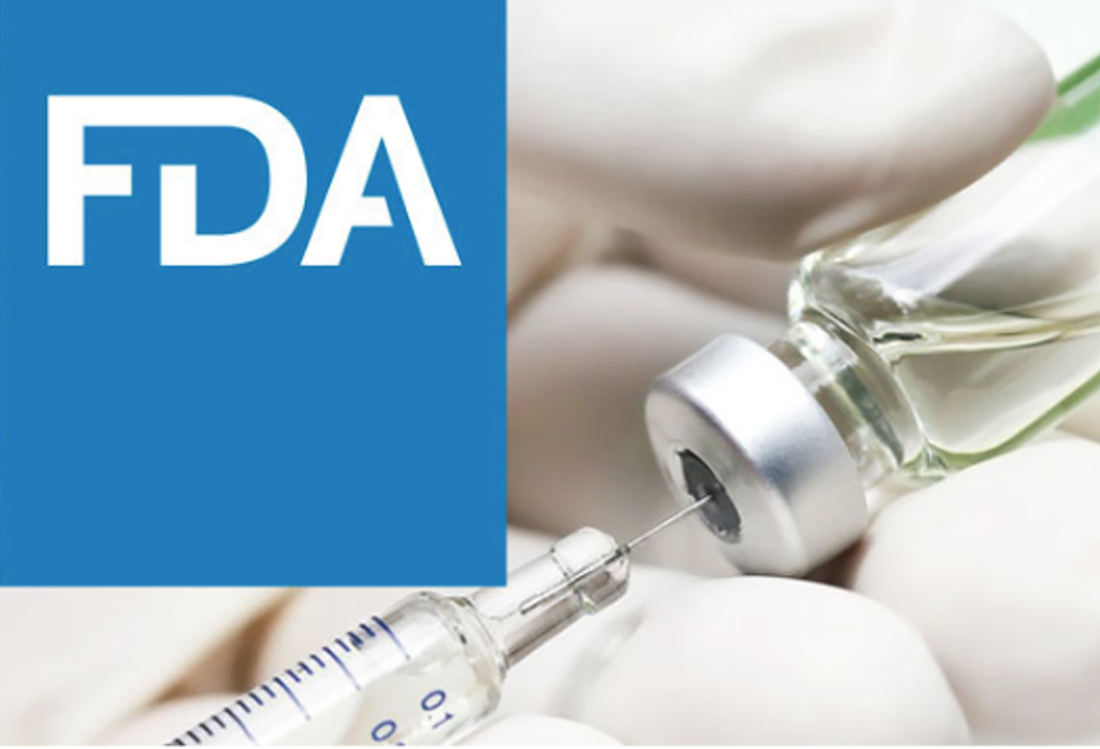syringe with FDA logo