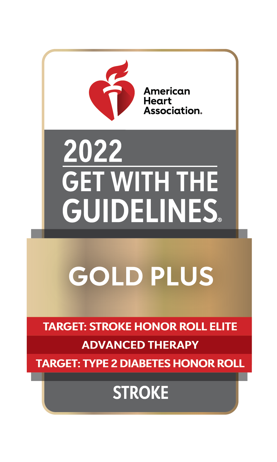 2022 Stroke Gold Elite badge
